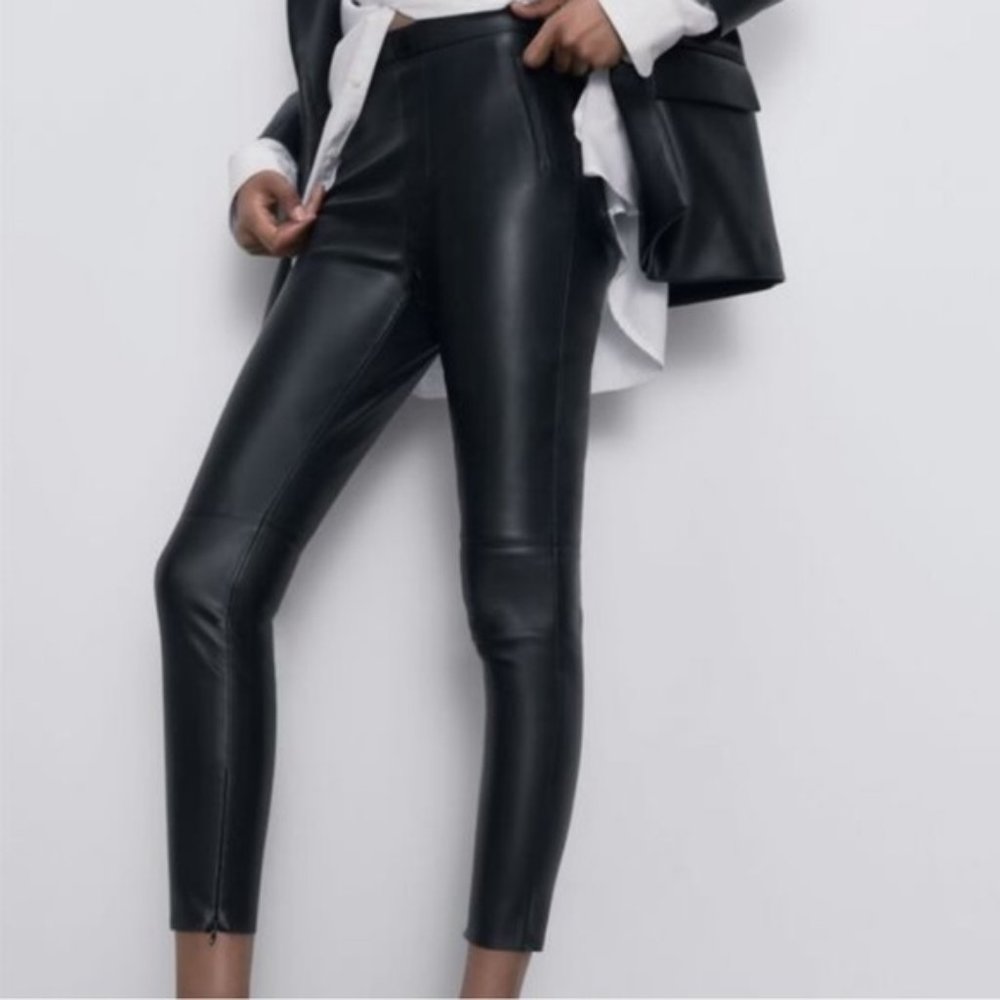 Zara Vegan Leather Pants